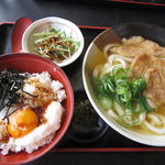 博多うどん小麦屋 小野本店 - 山かけご飯セット