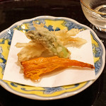 麻布 幸村 - 天ぷら　白魚、タラの芽、バチコ