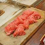 麻布 幸村 - 花山椒と牛肉のシャブシャブの近江牛