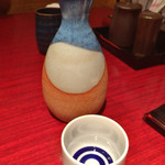 藍の家亭 - 菊正宗の大　熱燗　美味いからいいけど電子レンジで燗してます！