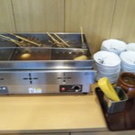 釜揚げうどん岡じま - おでん鍋(2017年5月3日撮影)