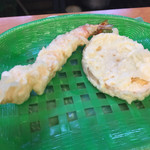 天ぷら だるま - 美味なる「皮付き山芋」