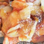 ステーキハウス寿楽 - サイコロステーキ(タレ)アップ