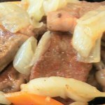 ステーキハウス寿楽 - サイコロステーキ(しお・コショー)アップ