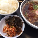 製麺屋慶史 麺ショップ 西月隈 - かけラーメンと中ご飯の550円セット