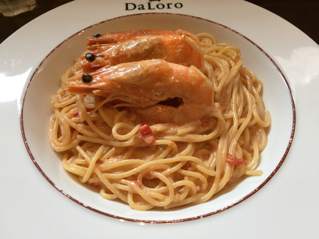 天使のえびとカニクリームのスパゲッティ 1800円 By ザウ ダローロ Daloro 都通 パスタ 食べログ