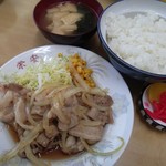 Eiyasu - 焼肉バラ＋ライス (700円)