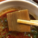 麺屋 高橋 - 【2017年04月】辛つけめん中、かのメンマも旨い❗️