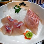 黒姫温泉旅館あすなろ - 料理写真:夕食（ニジマスとイワナの刺身）