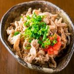 You can pinch it easily! chicken skin ponzu sauce