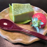 欅苑 - 抹茶ムース、水菓子