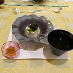 トゥ・ラ・ジョア - 蛸と鯛のムースに鮫！！！節の出汁