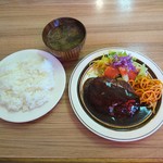 Youshokunomisebun - ハンバーグ定食（1080円）2017年5月