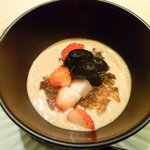 虎白 - ラムジュレ＋きなこかけわらびもち