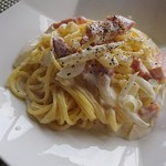 パスタ（ベーコンと新じゃがのクリーム）