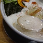 暁 製麺 - スープアップ