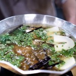Hanashima - 京都赤地鶏と長岡産筍、花山椒の鍋