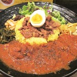 SPICY CURRY 魯珈 - ろかプレート(大盛)チキンカレーver