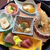 日月火 銀座店 - 天ぷら、刺身も十分おいしい