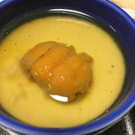 照月旅館 - ウニの茶碗蒸し