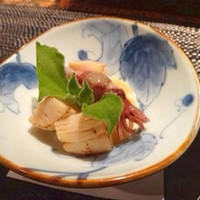 鉄板焼 十河 - ホタルイカとホタテの酢味噌和え