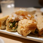 水炊き 鼓次郎 - 納豆油揚げ