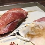 味あら井 - 大トロの刺身とくじらのうね