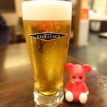 龍潭 - ﾋﾞｰﾙｾｯﾄ　ｱｻﾋｽｰﾊﾟｰﾄﾞﾗｲｴｸｽﾄﾗｺｰﾙﾄﾞ（唐揚げ付）602円（税抜）