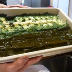 寿斗 ふかがわ - 貝割れ大根の昆布〆