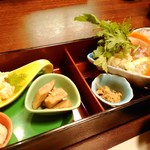 とうふ料理 松邑 - 鮮魚のサラダ