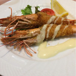 薩摩仏蘭西 ロワール - メイン料理は海老フライを選択。