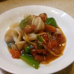 ゆたか - イカのトマト炒め