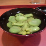 祇園 大渡 - 空豆　お出汁と良く合います♡