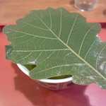 祇園 大渡 - 柏の葉の下には。。