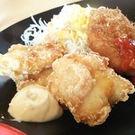 Joyfull - 日替り御膳 とり天南蛮＆ポテトコロッケ膳530円