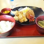 Joyfull - 日替り御膳 とり天南蛮＆ポテトコロッケ膳530円