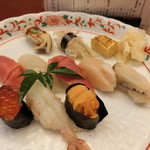 鮨　しらはた - 「特上にぎり」3,400円