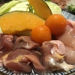 なかの食鶏 - 鶏焼き野菜セット 980yen