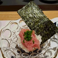 築地青空三代目 大名古屋ビルヂング店 - 2017.5.ネギトロ手巻き