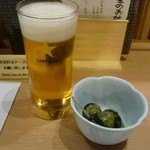 沼津海いち - 静岡麦酒の生と、お通しのいいっこ