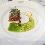 シェラトングランデ・トーキョーベイ・ホテル - 初鰹のカルパッチョ 茗荷と大葉のサラダ 春菊のクーリーと白醤油のドレッシング