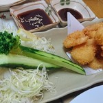 Kimura ya - 小エビの唐揚げ ソース＆甘ダレつき