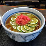 みのや - 酢橘冷かけきしめん