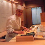 素敵な笑顔の大将