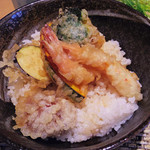 てんぷら 木坂 - 【北新地でランチ】 天丼が800円