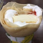 ディッパーダン - イチゴレアチーズケーキ税込400円
