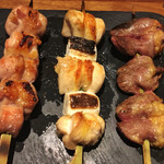 あわい - 串焼き（もも、ねぎま、ハツ）