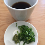 蕎麦 心空 - もりそばの猪口と薬味