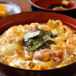 Black satsuma chicken Oyako-don (Chicken and egg bowl)