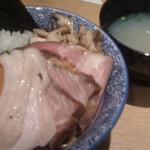 麺屋一燈 - 2017/5 月曜日限定「塩汁なし鶏白湯そば」(2)